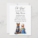 Search for german shepherd invitations Watercolor