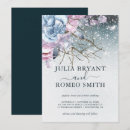 Search for winter wonderland wedding invitations Dusty blue