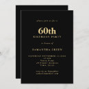 Search for male 60th birthday invitations Typography