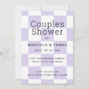 Search for pattern bridal shower invitations Purple