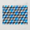 Search for cubes postcards Blue