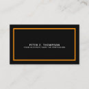 Search for black and orange business cards Elegant