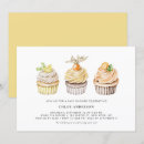 Search for cupcake baby shower invitations Watercolor