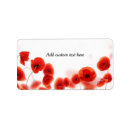 Search for orange poppy return address labels Poppies