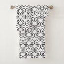 Search for black and white designs bath towels Modern
