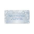 Search for new year return address labels Blue