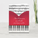 Search for musical anniversary cards Piano
