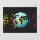 Search for music symbols postcards Concert