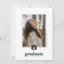 Search for team spirit invitations Auburn commencement keepsake