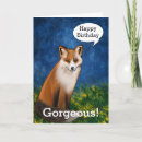 Search for fox birthday cards Drawing