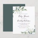 Search for affordable baby shower invitations Greenery