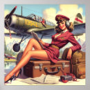 Search for flight attendant posters Airplane