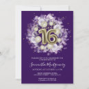 Search for purple balloons birthday invitations Glam girly