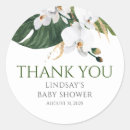 Search for green palm leaf stickers Tropical baby shower