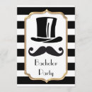 Search for black and white bachelor party invitations Elegant