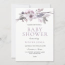 Search for grey baby shower invitations Purple