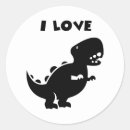 Search for dinosaur art stickers Tyrannosaurus