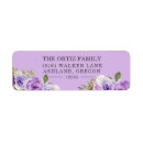 Search for floral purple return address labels Lilac