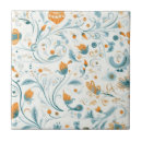 Search for blue and orange tiles Floral