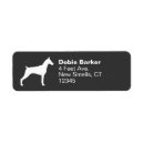 Search for doberman return address labels Silhouette