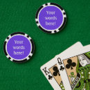 Search for purple poker chips Solid colour