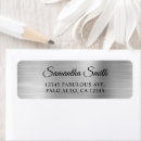 Search for silver metallic return address labels Minimalist