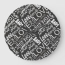Search for word art clocks Black and white