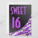 Search for zebra sweet 16 invitations Glitter