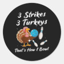 Search for turkey bowling stickers Ball