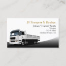 Search for cargo truck business cards Haulage