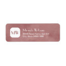 Search for red brown return address labels Simple