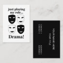 Search for theatre business cards Acting