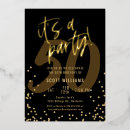 Search for foil 50th birthday invitations Black