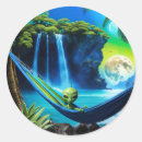 Search for funny green alien stickers Fantasy