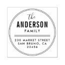 Search for round rubber stamps Return address
