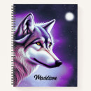 Search for wolf notebooks Illustration