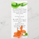Search for orange lily wedding invitations Lilies
