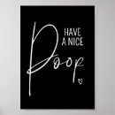 Recherche de humour toilette posters Noir et blanc