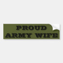 Search for army wife bumper stickers Military