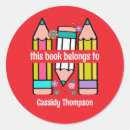 Search for red crayon labels Colourful