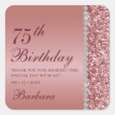 Search for 75th birthday stickers Girly