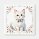 Search for pretty kitty magnets Watercolor