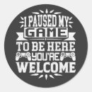 Search for gamer birthday party stickers Nerd