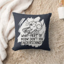 Search for angry face pillows Cat