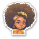 Search for natural hair stickers Girl