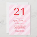 Search for stripes birthday invitations Trendy