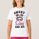 Search for 6th birthday kids tshirts 6 years old birthday