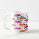 Search for atomic pattern mugs Mid century modern
