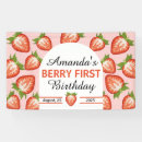 Search for berry first birthday banners Pink