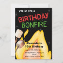 Search for bonfire birthday invitations Cute